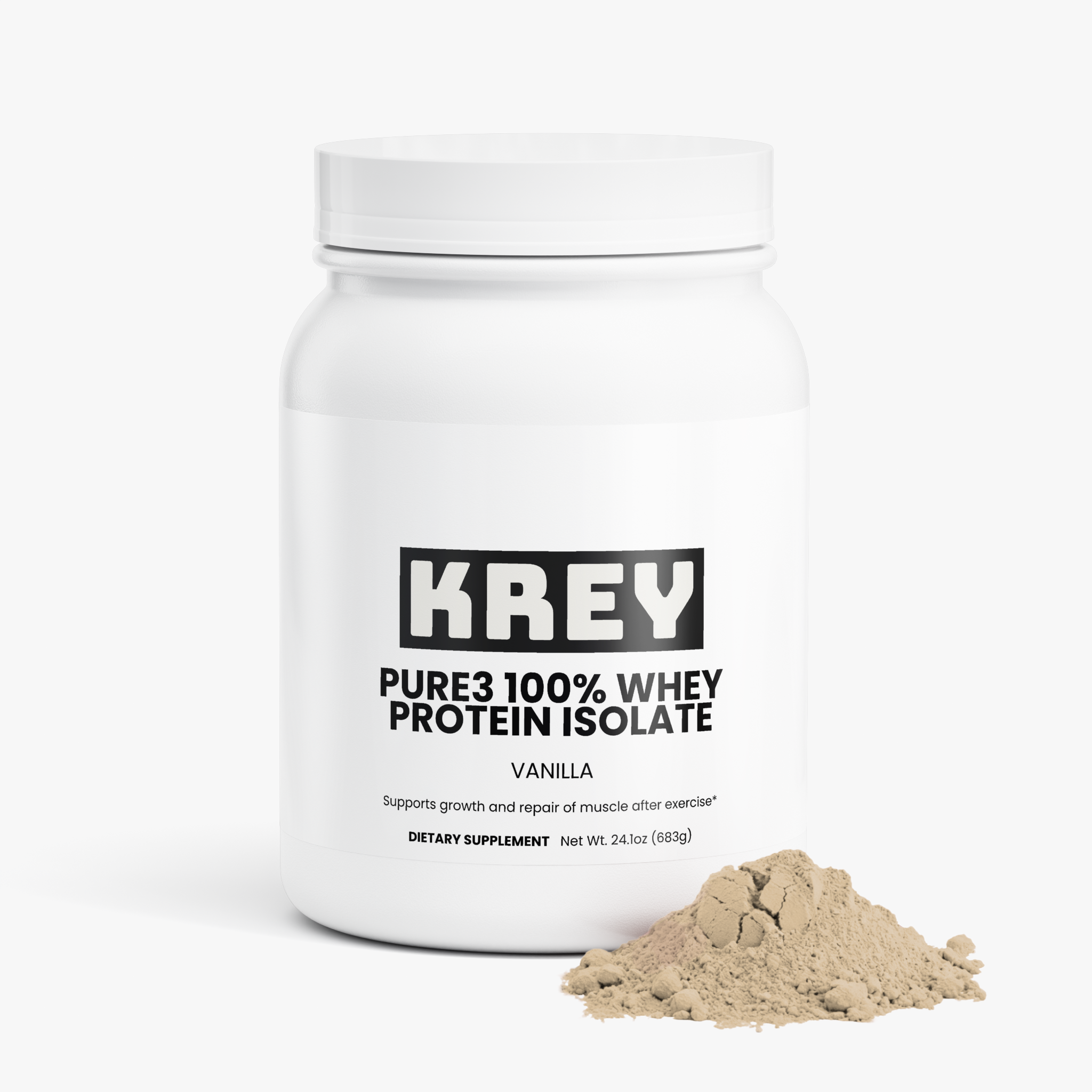 Pure3 100% Whey Protein Isolate (Vanilla)