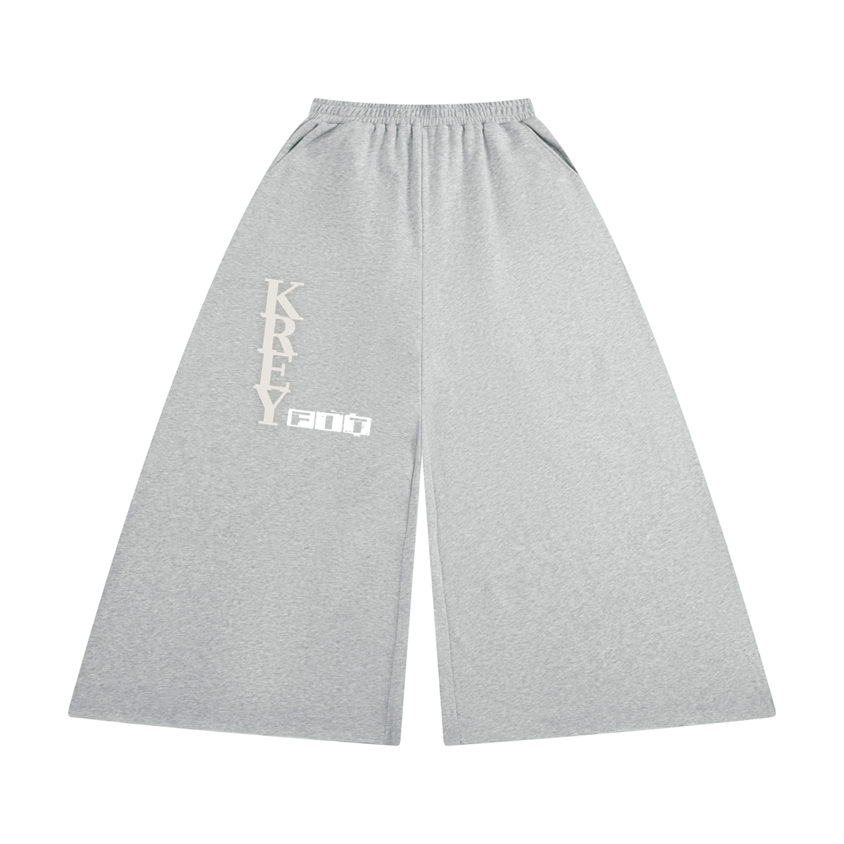 KreyFit Women's Raw Edge Wide Leg Sweatpants