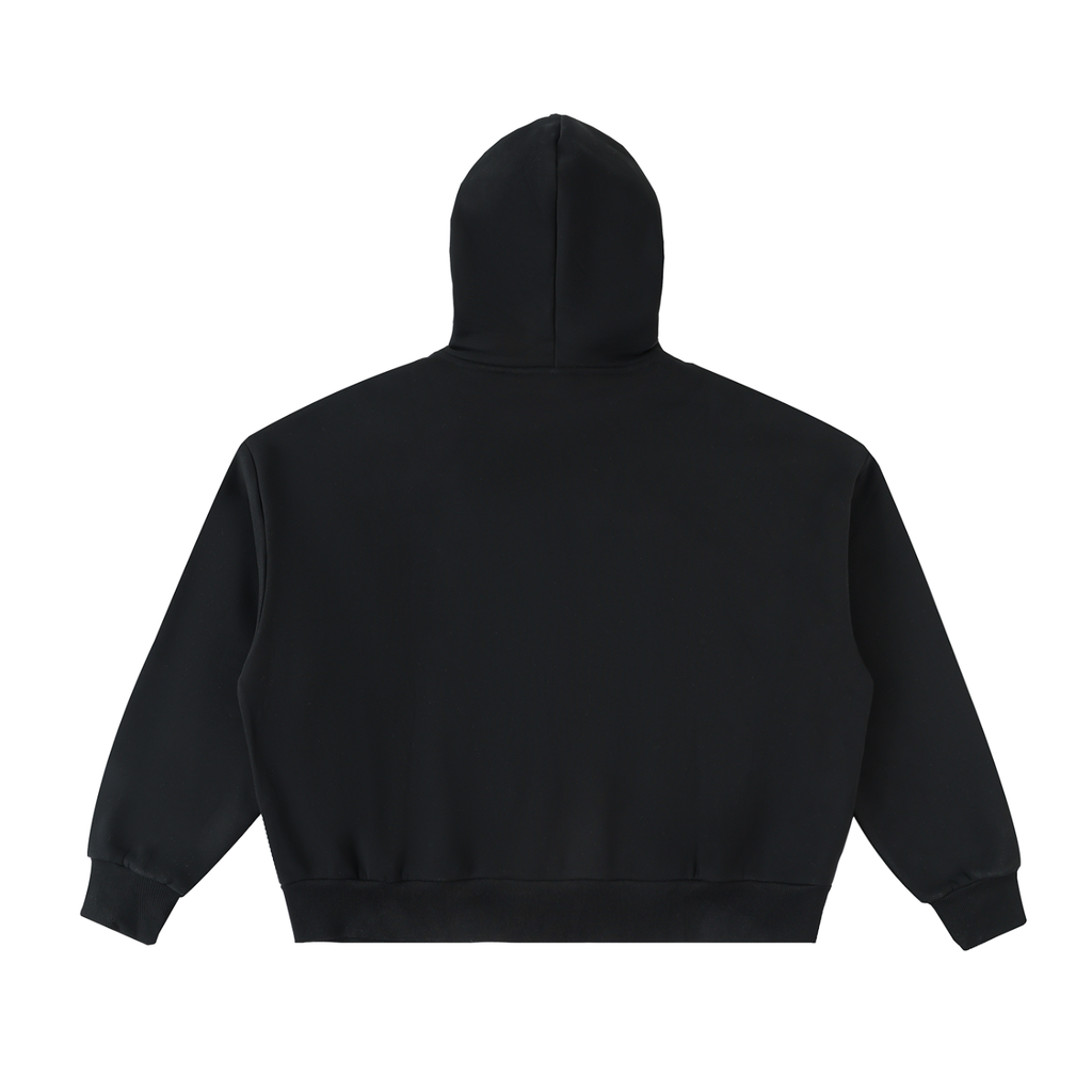 Krey Fleeced Full-Zip Boxy Hoodie