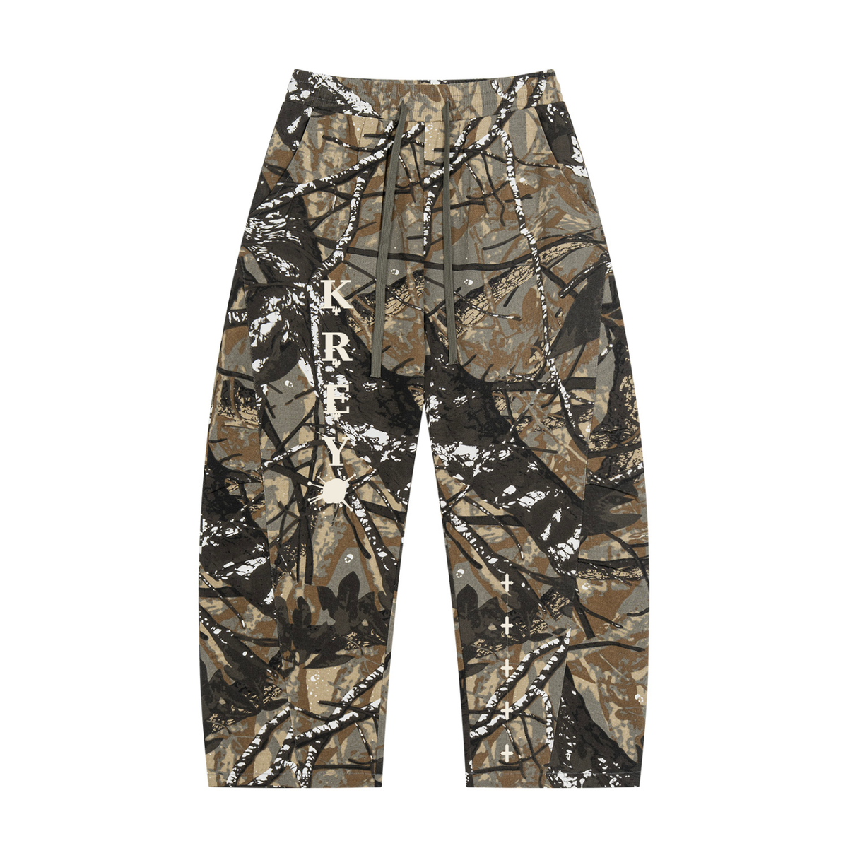KREY Tree Camo Barrel Leg Pants