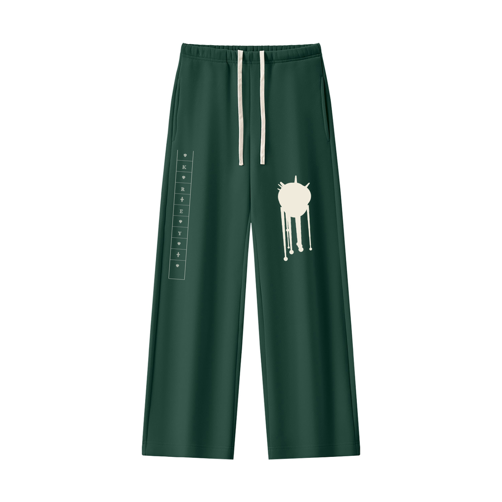 KreyClub Women's Straight Leg Fleece Sweatpants