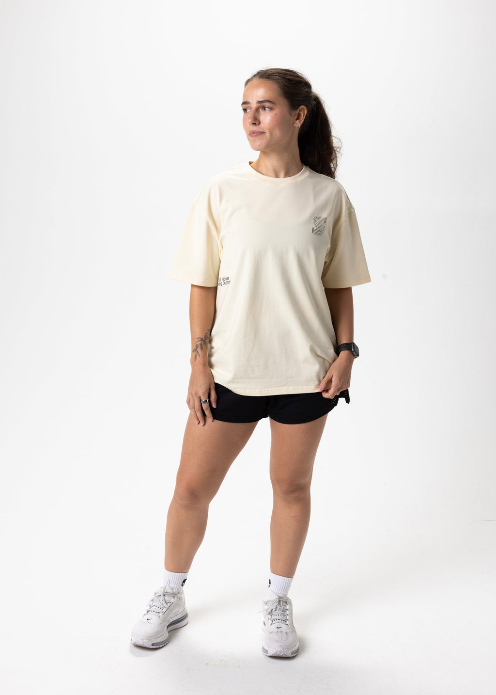 DIMENSIONS OVERSIZED TEE, UNISEX - BUTTER