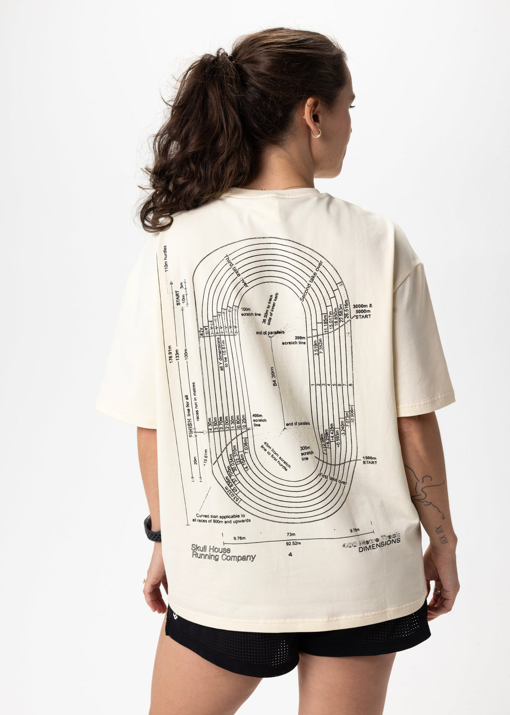 DIMENSIONS OVERSIZED TEE, UNISEX - BUTTER