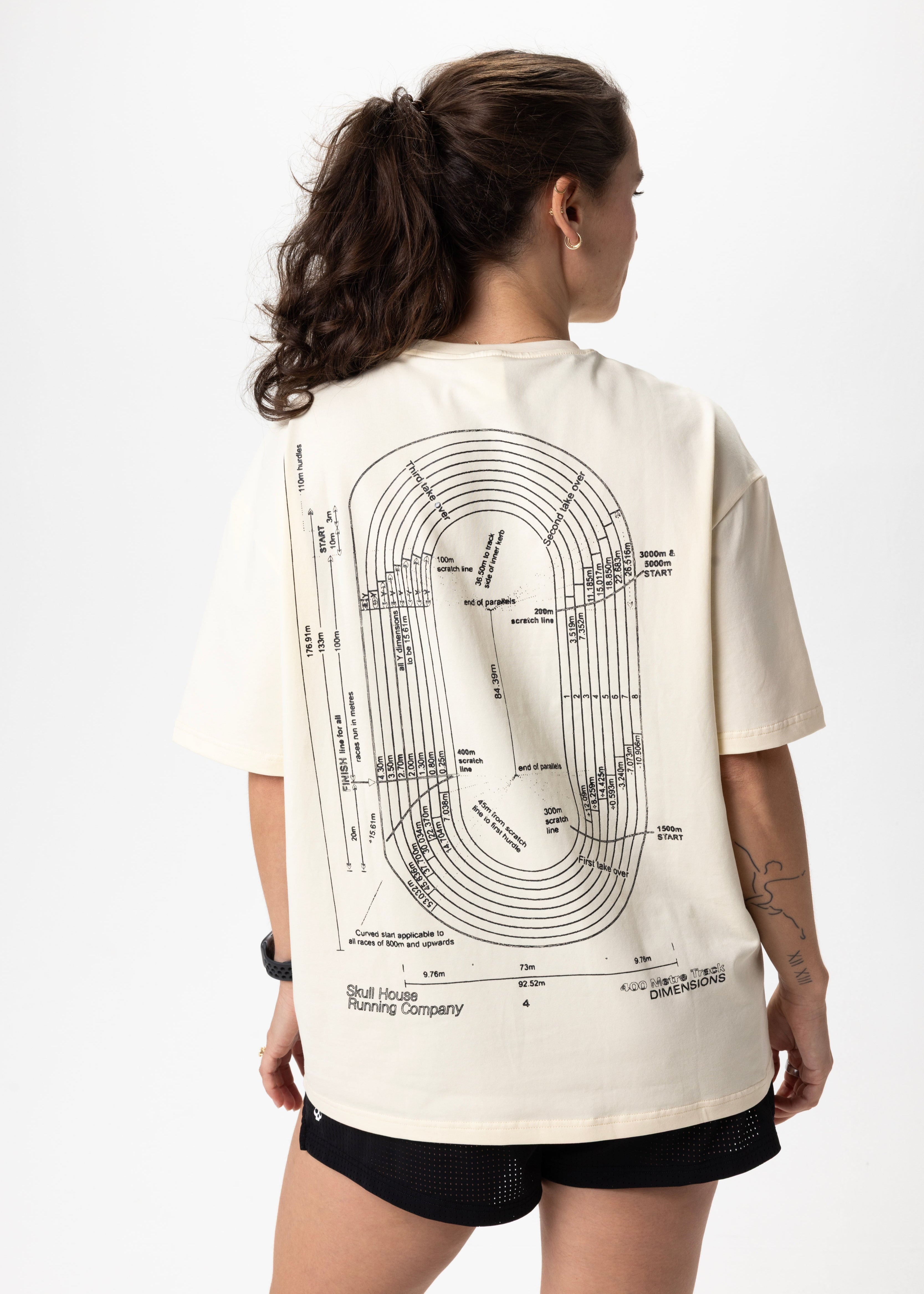 DIMENSIONS OVERSIZED TEE, UNISEX - BUTTER