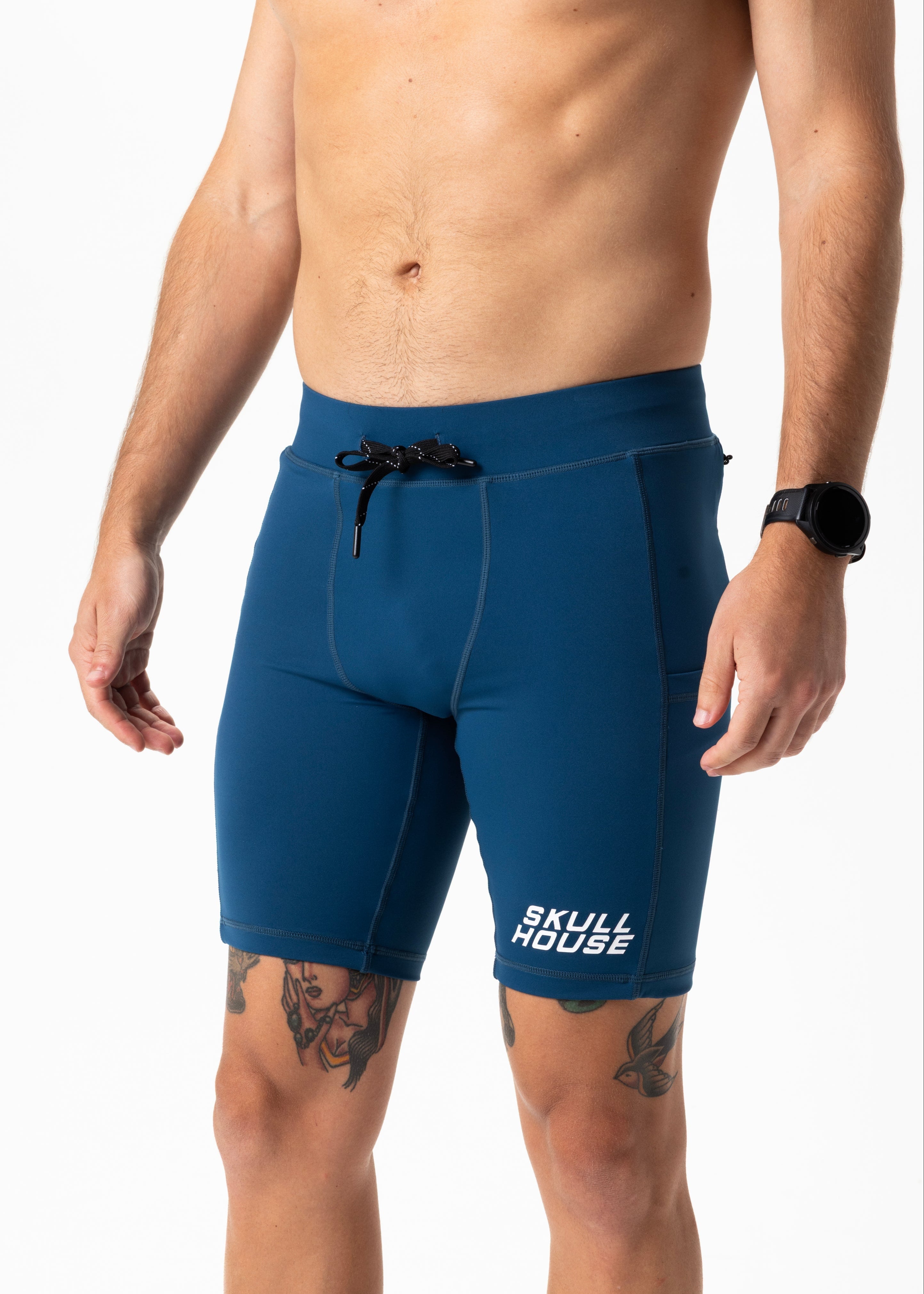 DEADRINGER 8" HALF TIGHTS - NITRO BLUE