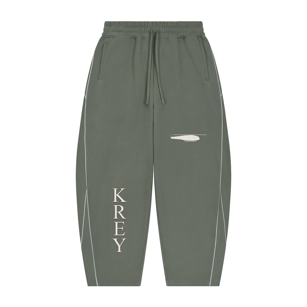 Krey Fleece Barrel Leg Sweatpants
