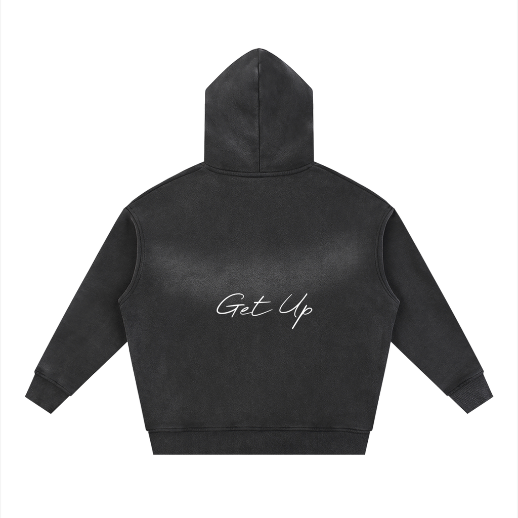 Krey Two-way Zipper Boxy Fleece Hoodie