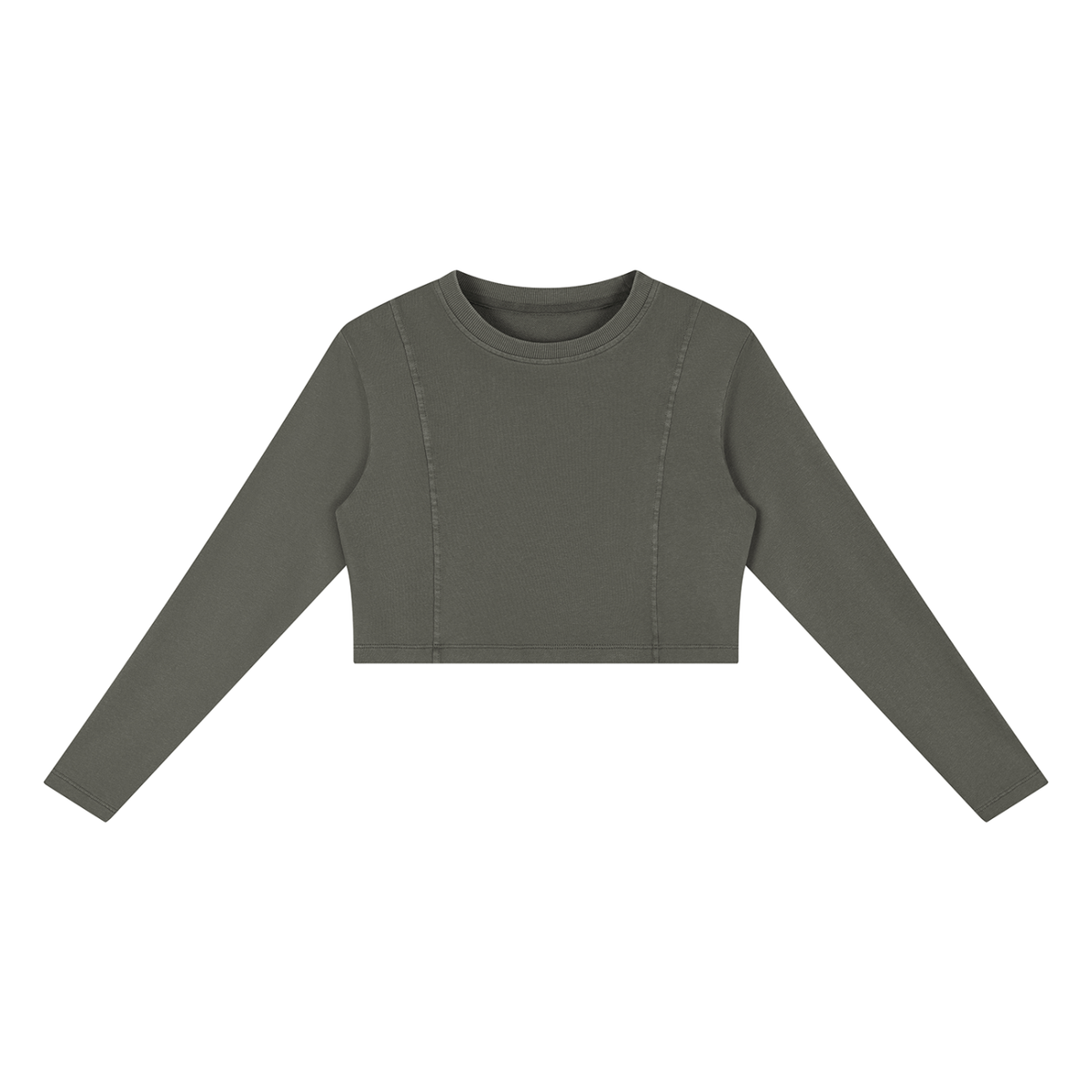 KREY Women's Mineral Wash Crop Sweatshirt
