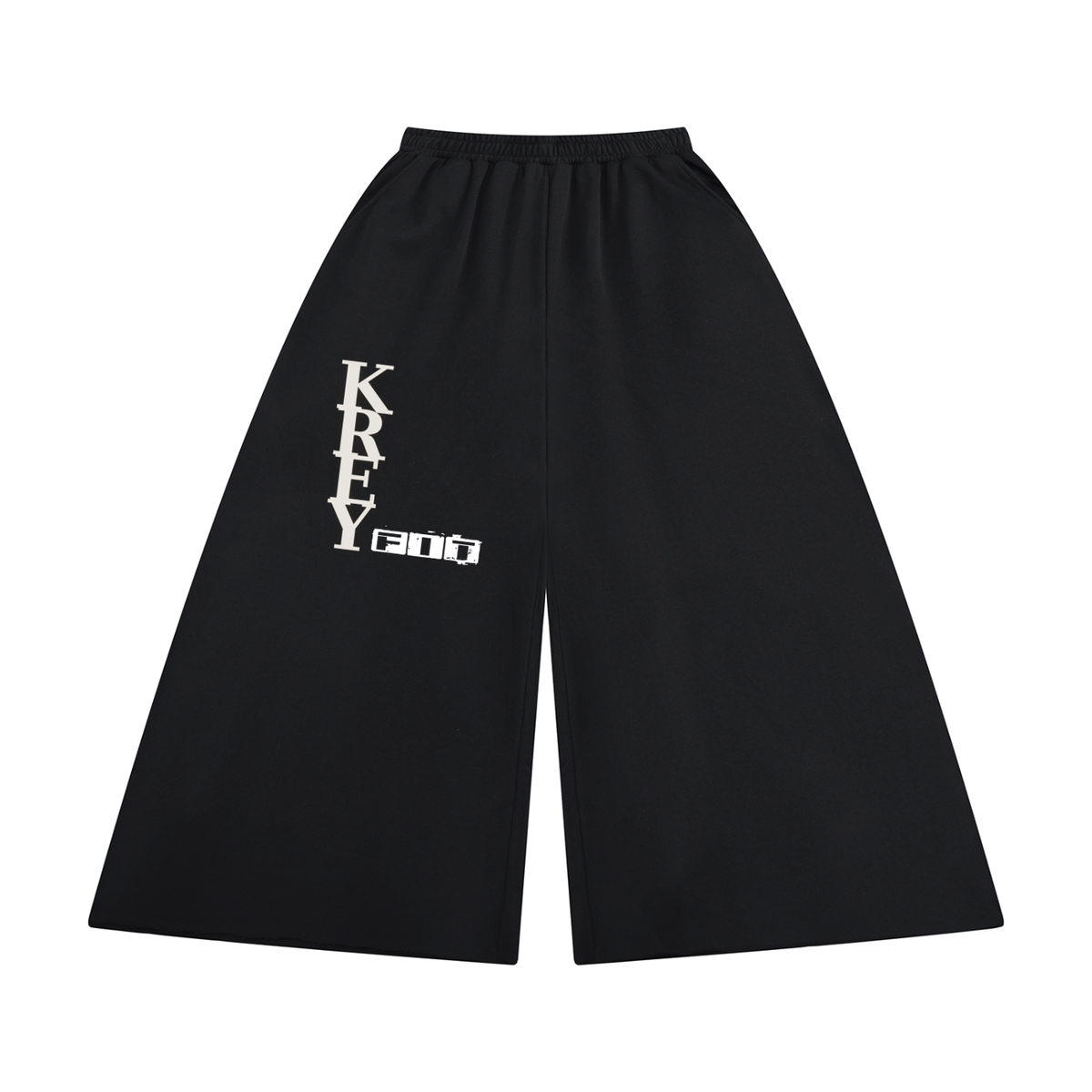 KreyFit Women's Raw Edge Wide Leg Sweatpants